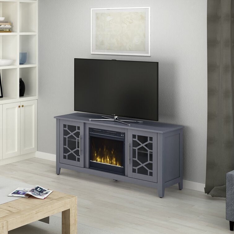 Jennings tv deals stand with fireplace